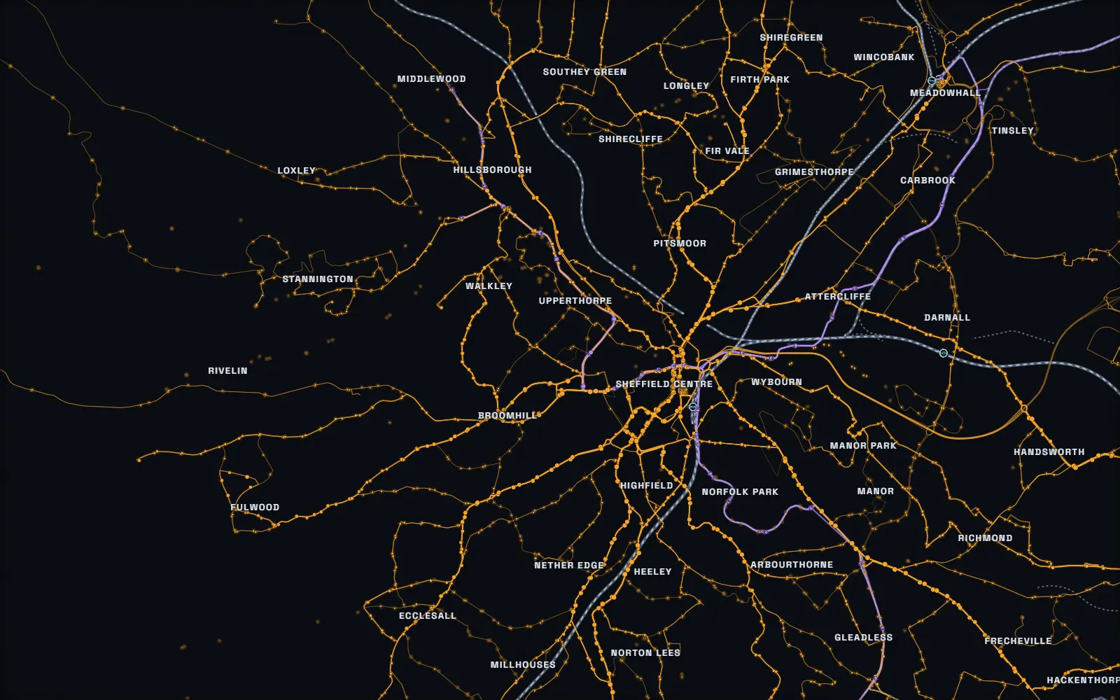 Sheffield's bus network on its own.